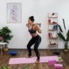Barre de pilates avec bandes de résistance