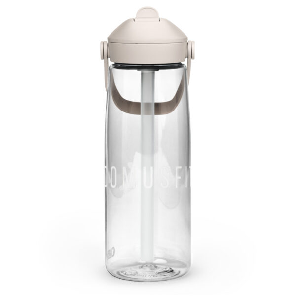 Gourde avec paille rétractable